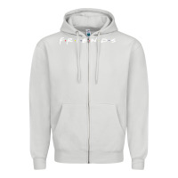 Dove Grey Friends Zipper Hoodie - artisFamous