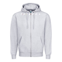 Heather Grey Friends Zipper Hoodie - artisFamous