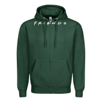 Sports Green Friends Zipper Hoodie - artisFamous