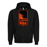 Black Fist Full Of Soul Long Record Player Zipper Hoodie - artisFamous