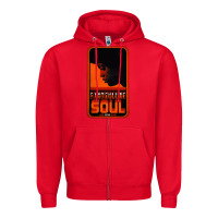 Red Fist Full Of Soul Long Record Player Zipper Hoodie - artisFamous