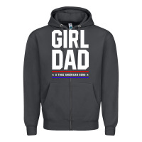Smoke Girl Dad A True American Hero - Fathers Day Gift Zipper Hoodie - artisFamous