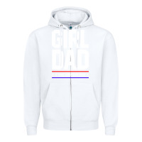 White Girl Dad A True American Hero - Fathers Day Gift Zipper Hoodie - artisFamous