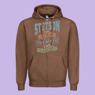 Stetson Personalized Name Birthday Gift Zipper Hoodie Designed By Artisfamous