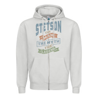 Dove Grey Stetson Personalized Name Birthday Gift Zipper Hoodie - artisFamous