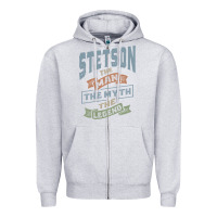 Heather Grey Stetson Personalized Name Birthday Gift Zipper Hoodie - artisFamous