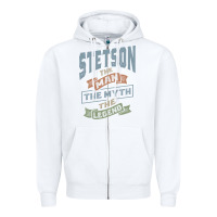 White Stetson Personalized Name Birthday Gift Zipper Hoodie - artisFamous