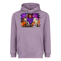 Lavender Charolais Bull Halloween Heavyweight Hoodie - RanaPortraitStore