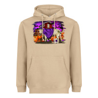 Mushroom Charolais Bull Halloween Heavyweight Hoodie - RanaPortraitStore