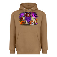 Toasted Coconut Charolais Bull Halloween Heavyweight Hoodie - RanaPortraitStore