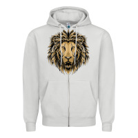 Dove Grey Lion t-shirt  designs Zipper Hoodie - artisFamous