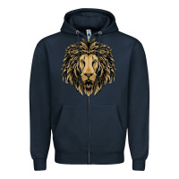 Navy Lion t-shirt  designs Zipper Hoodie - artisFamous