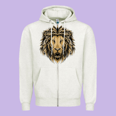 Lion T-shirt  Designs Zipper Hoodie Designed By Artisfamous