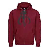 Burgundy This is the way Zipper Hoodie - artisFamous