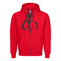 Red This is the way Zipper Hoodie - artisFamous