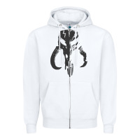 White This is the way Zipper Hoodie - artisFamous