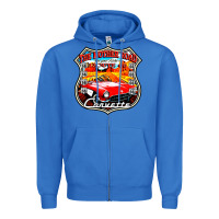 True Royal CLASSIC CARS ROUTE 66 Zipper Hoodie - artisFamous