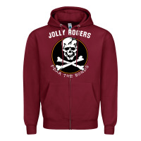 Burgundy fear the bones Zipper Hoodie - artisFamous