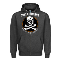 Charcoal Heather fear the bones Zipper Hoodie - artisFamous