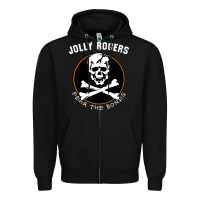 Black fear the bones Zipper Hoodie - artisFamous