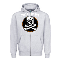 Heather Grey fear the bones Zipper Hoodie - artisFamous
