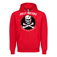 Red fear the bones Zipper Hoodie - artisFamous