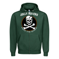 Sports Green fear the bones Zipper Hoodie - artisFamous