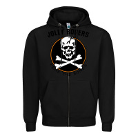 Black fear the bones Zipper Hoodie - artisFamous