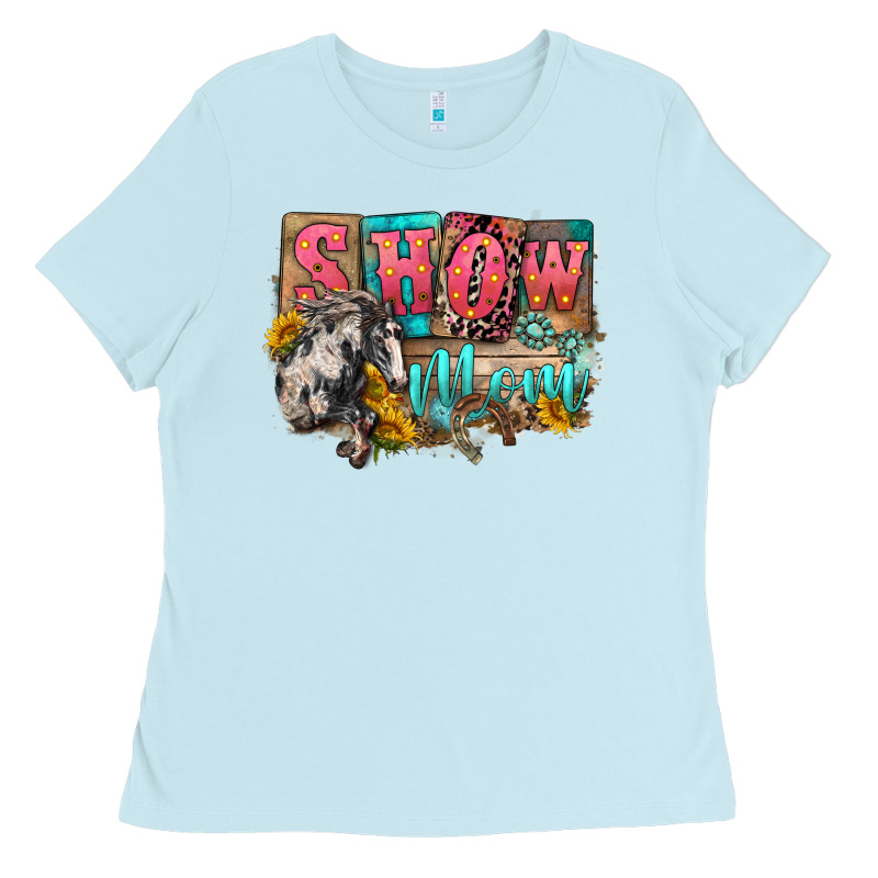Show Mom Horse Mother's Day Ladies Tee by FaDigitalArtStudio | Teevron