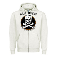 Oatmeal Heather fear the bones Zipper Hoodie - artisFamous