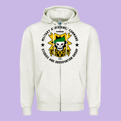 Macv Sog Zipper Hoodie Designed By Artisfamous