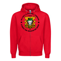 Red macv sog Zipper Hoodie - artisFamous