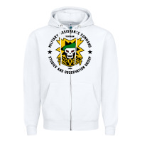 White macv sog Zipper Hoodie - artisFamous