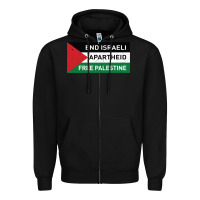 Black end is.rae.li apartheid free pales  flag  t shirt Zipper Hoodie - artisFamous