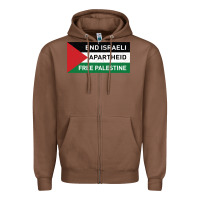 Chestnut end is.rae.li apartheid free pales  flag  t shirt Zipper Hoodie - artisFamous