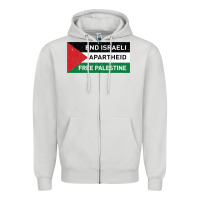 Dove Grey end is.rae.li apartheid free pales  flag  t shirt Zipper Hoodie - artisFamous