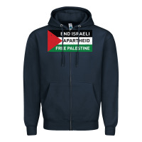 Navy end is.rae.li apartheid free pales  flag  t shirt Zipper Hoodie - artisFamous