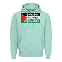 Seafoam end is.rae.li apartheid free pales  flag  t shirt Zipper Hoodie - artisFamous