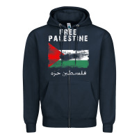 Navy free jerusa.lem, ga.za, free palest . trending  shirt Zipper Hoodie - artisFamous