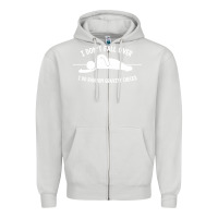 Dove Grey i don't fall over i do random gravity checks Zipper Hoodie - artisFamous