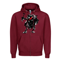 Burgundy hunt  showdown Zipper Hoodie - artisFamous