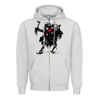 Dove Grey hunt  showdown Zipper Hoodie - artisFamous