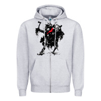 Heather Grey hunt  showdown Zipper Hoodie - artisFamous