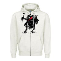 Oatmeal Heather hunt  showdown Zipper Hoodie - artisFamous