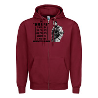 Burgundy the murph challenge Zipper Hoodie - artisFamous