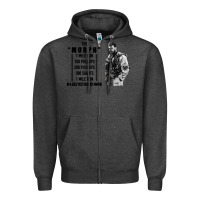 Charcoal Heather the murph challenge Zipper Hoodie - artisFamous