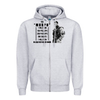 Heather Grey the murph challenge Zipper Hoodie - artisFamous
