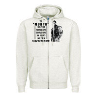 Oatmeal Heather the murph challenge Zipper Hoodie - artisFamous
