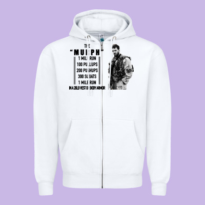 The Murph Challenge Zipper Hoodie Designed By Artisfamous