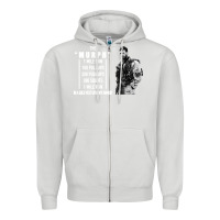 Dove Grey the murph challenge Zipper Hoodie - artisFamous